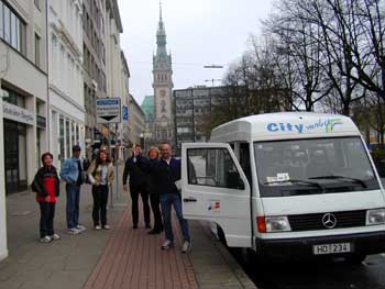 Ankunft in Hamburg