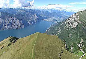 Blick vom Monte Baldo Richtung Riva