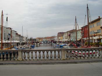 Historischer Hafen von Cesenatico. 