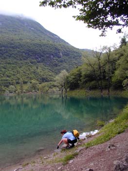 Hoch oben am Tennosee;  grnes Wasser.